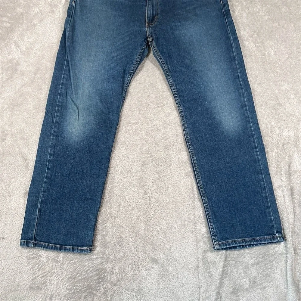 Levi's Jeans W38 L29 Blue Men's 505 Medium Wash Straight Leg Denim